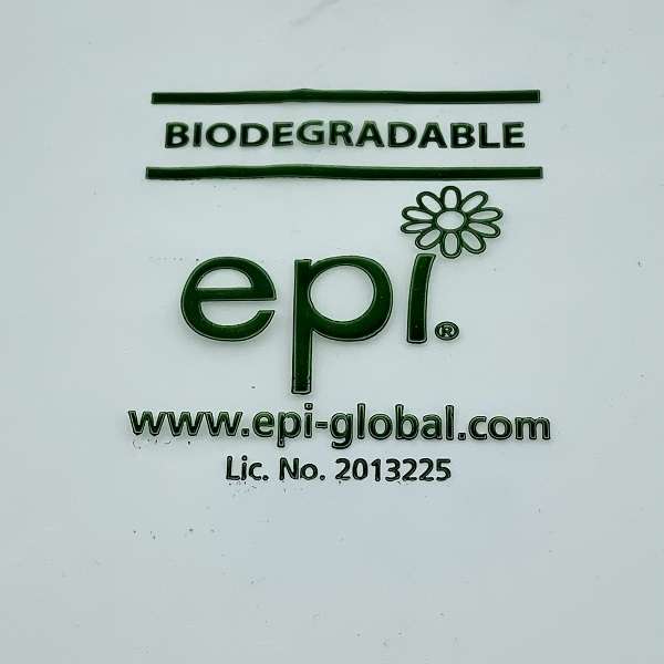 Biodegradable Logo Printed on Each Bag