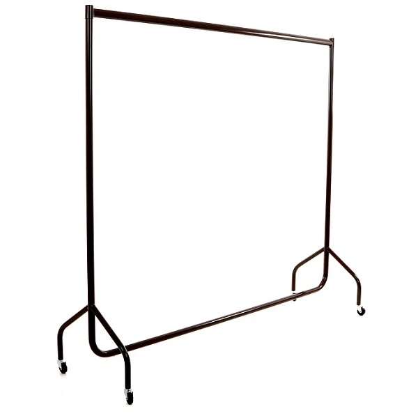 Brown Heavy Duty Clothes Rails 4ft and 5ft Manufactured in Europe
