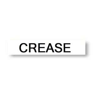 Crease instruction tuff tape
