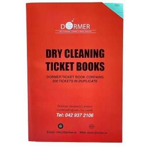 Dry Cleaning Wide Ticket Books in range of colours at Great Prices!