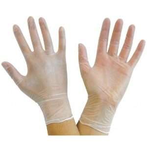Disposable Vinyl Gloves Powder Free per box of 100 at Great Prices!