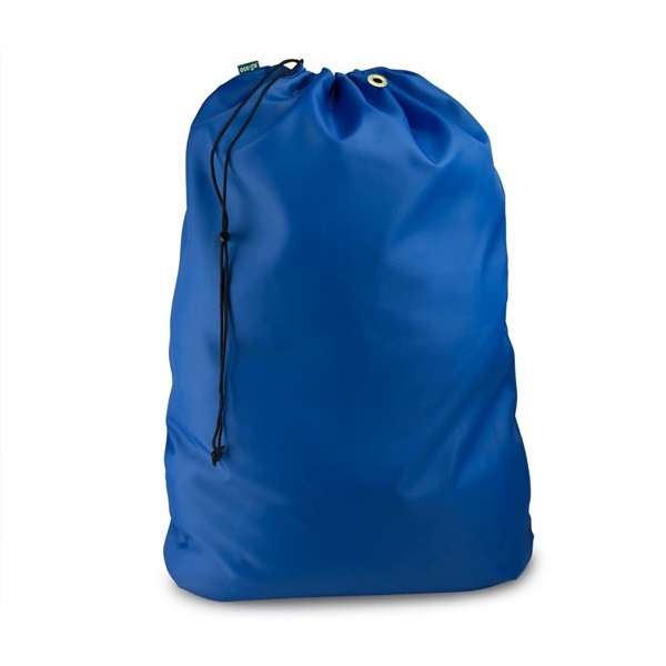 Laundry Material Bags Royal Blue Drawstring Closure