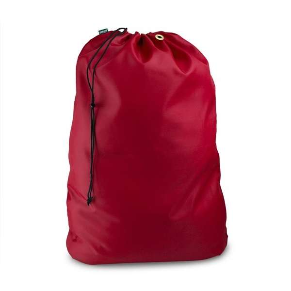 Linen Laundry Bags Self Locking Closure Red