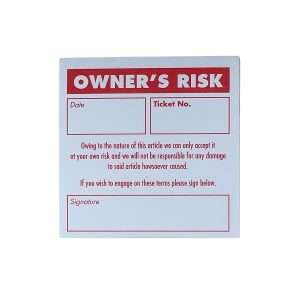 Owners Risk Pads pack of 500 at Great Prices