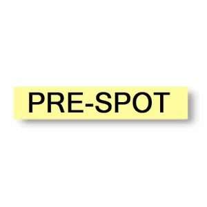 Pre spot instruction tuff tape