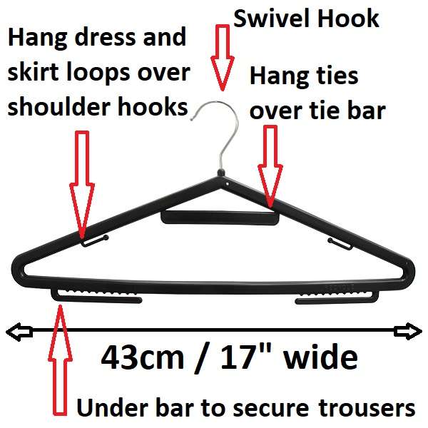 Recyclable Plastic Dormer Hangers Multipurpose Great Value!