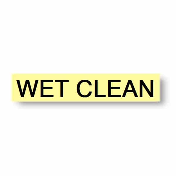 Wet clean instruction tuff tape