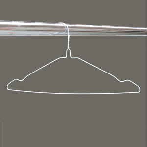 White Notched Wire Hangers 16" wide at Great Prices!